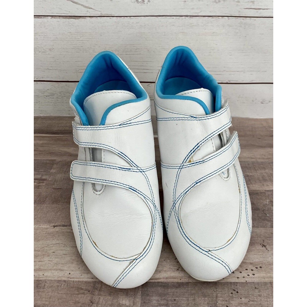 Lacoste Sport Spindarella 2 Strap Womens Driving Sneakers Size 7.5 Shoe Blue